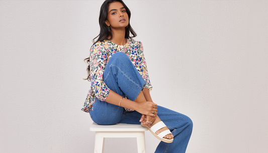 Shop floral-printed tops for women and white dresses for women this season!