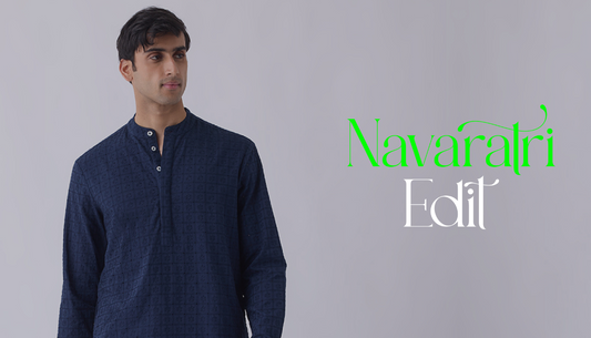 Stylish men wearing Westside Navratri outfits for each day of the festival - Westside festive collection