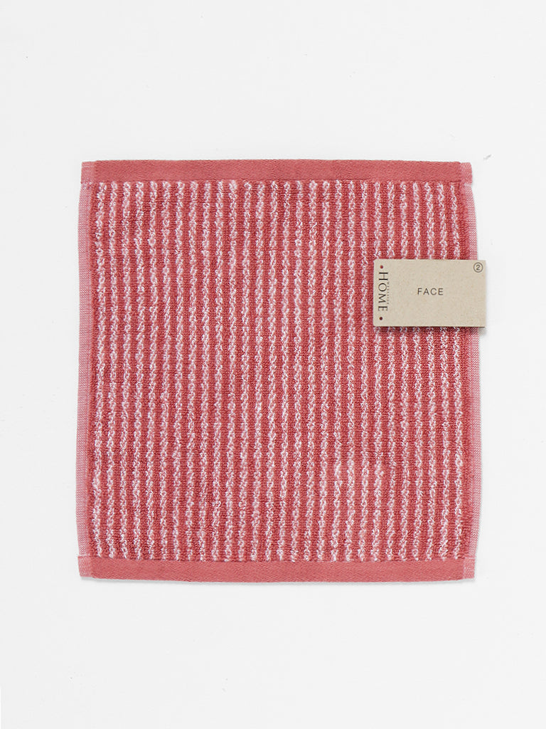 Westside Home Withered Rose Striped Face Towel - Pack of 2
