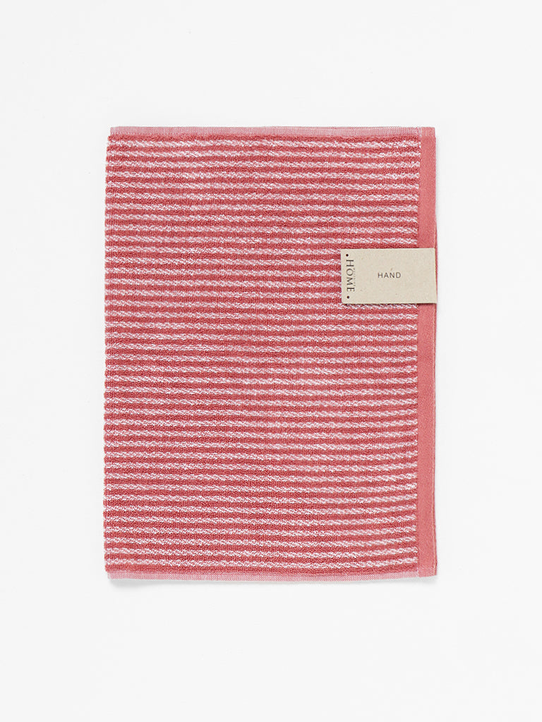 Westside Home Withered Rose Striped Hand Towel