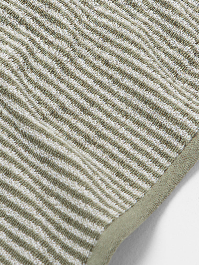 Westside Home Mint Striped Bath Towel