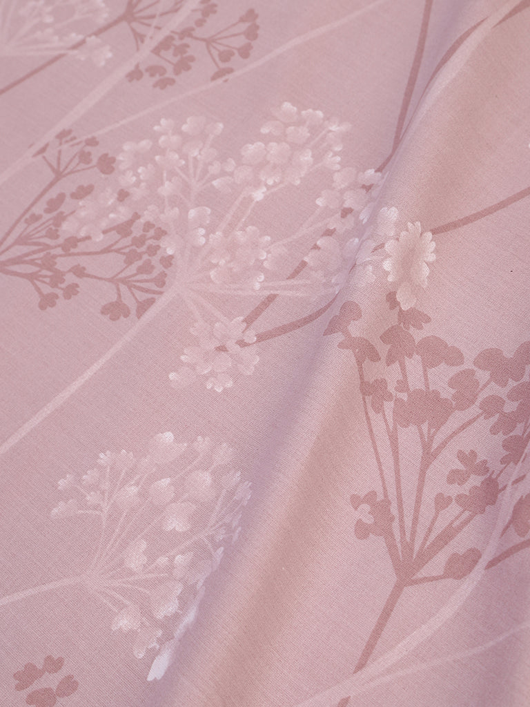 Westside Home Red Dandelion Printed King Bed Fitted Sheet