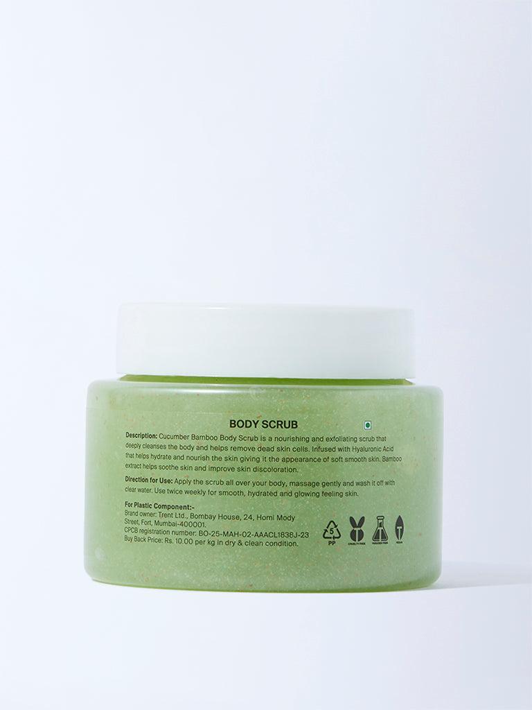 Studiowest Cucumber Bamboo Body Scrub - 180 gm