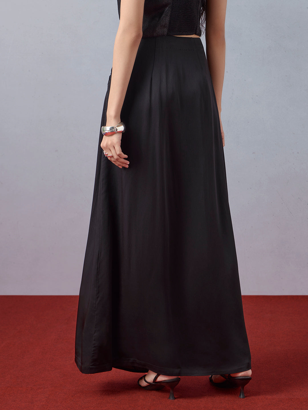 Wide-Leg Palazzos - Black