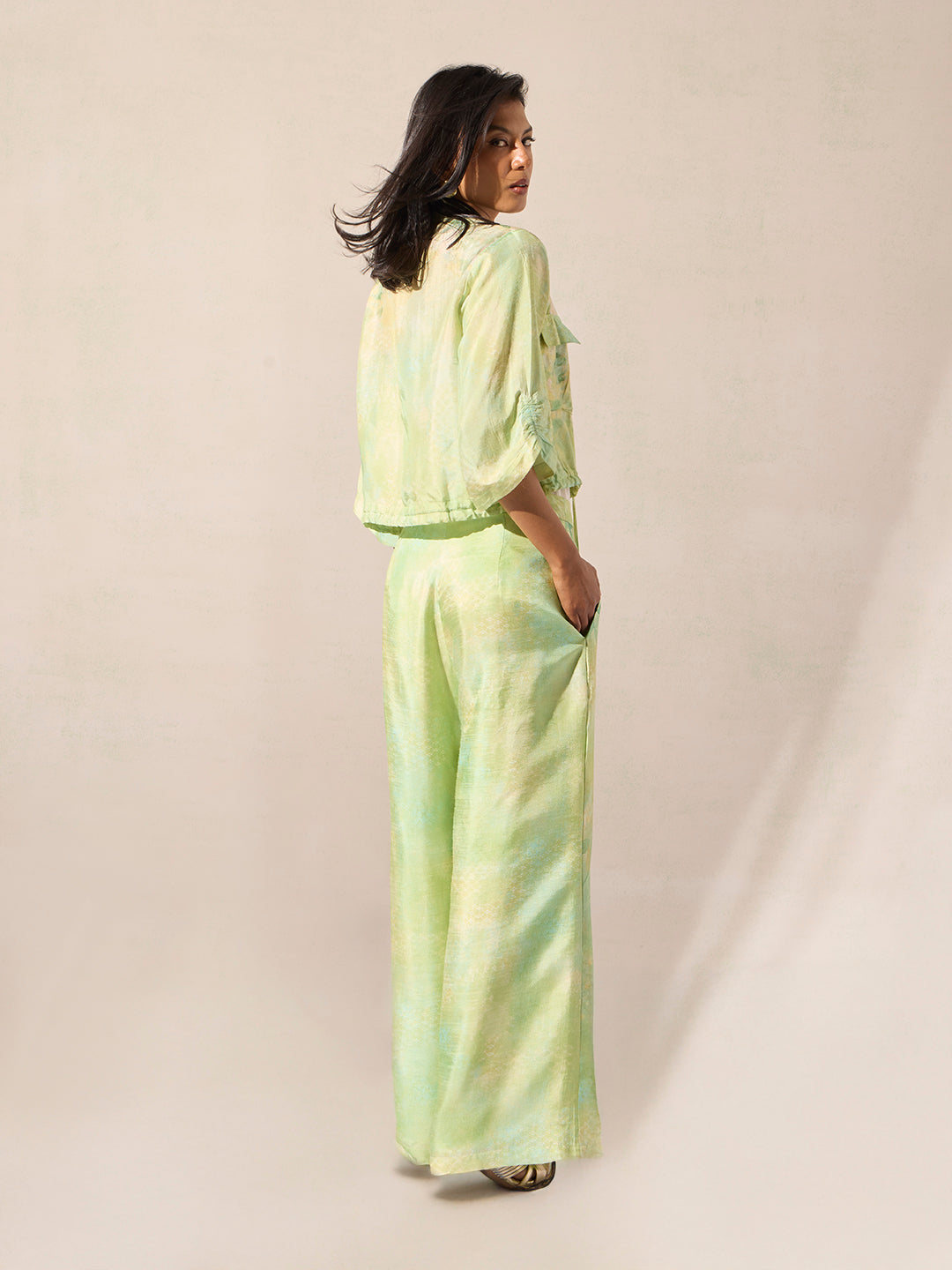 Printed Co-ord Set - Green