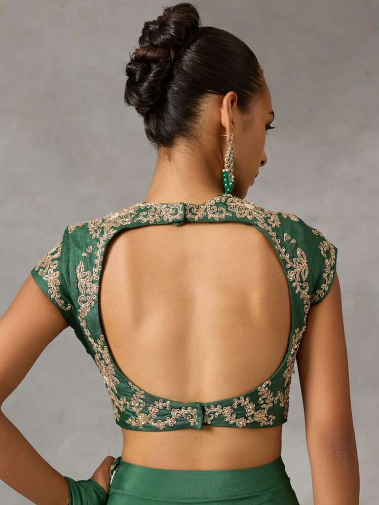 Embroidered Blouse - Green
