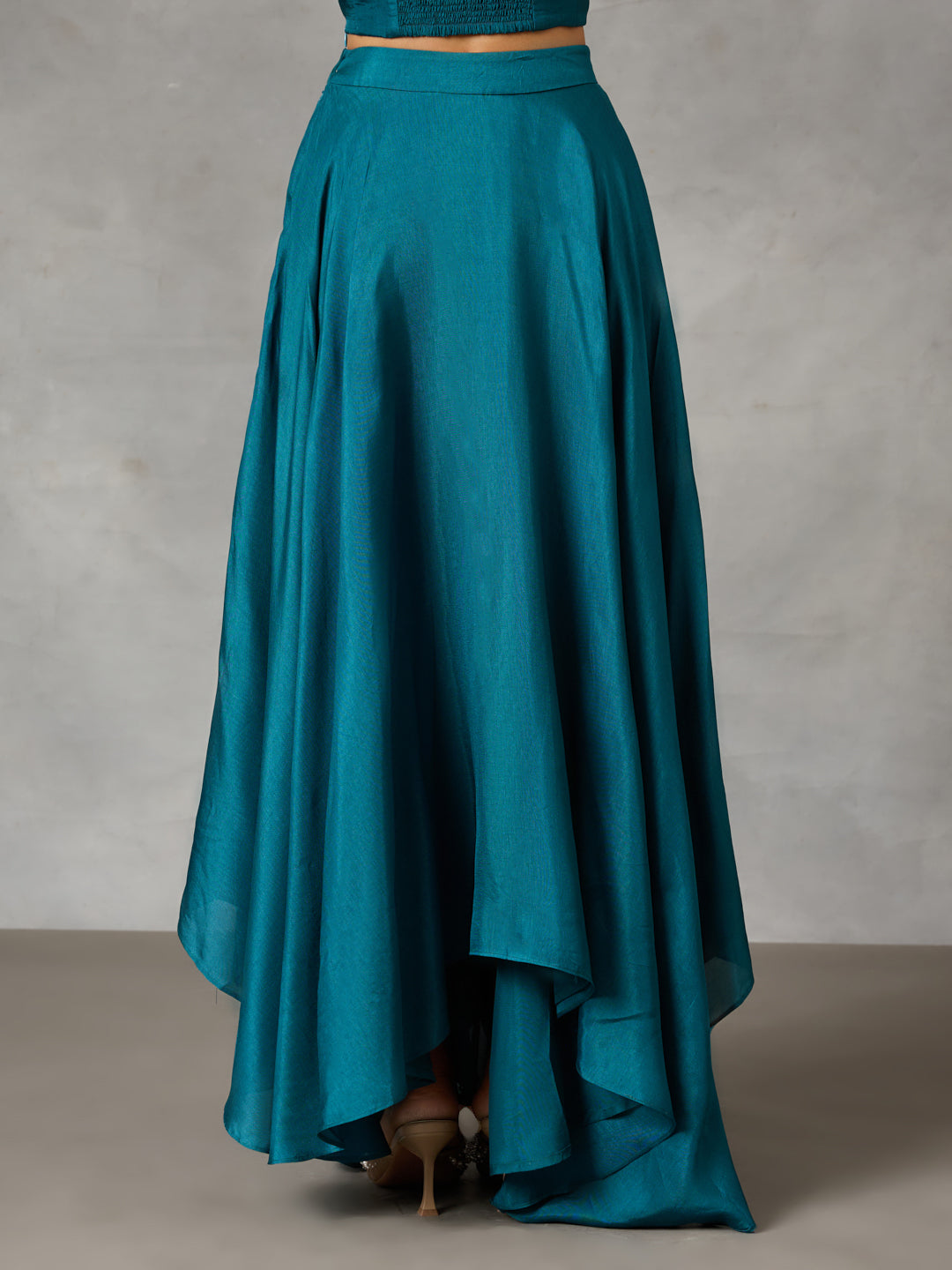 High-Low Skirt – Teal