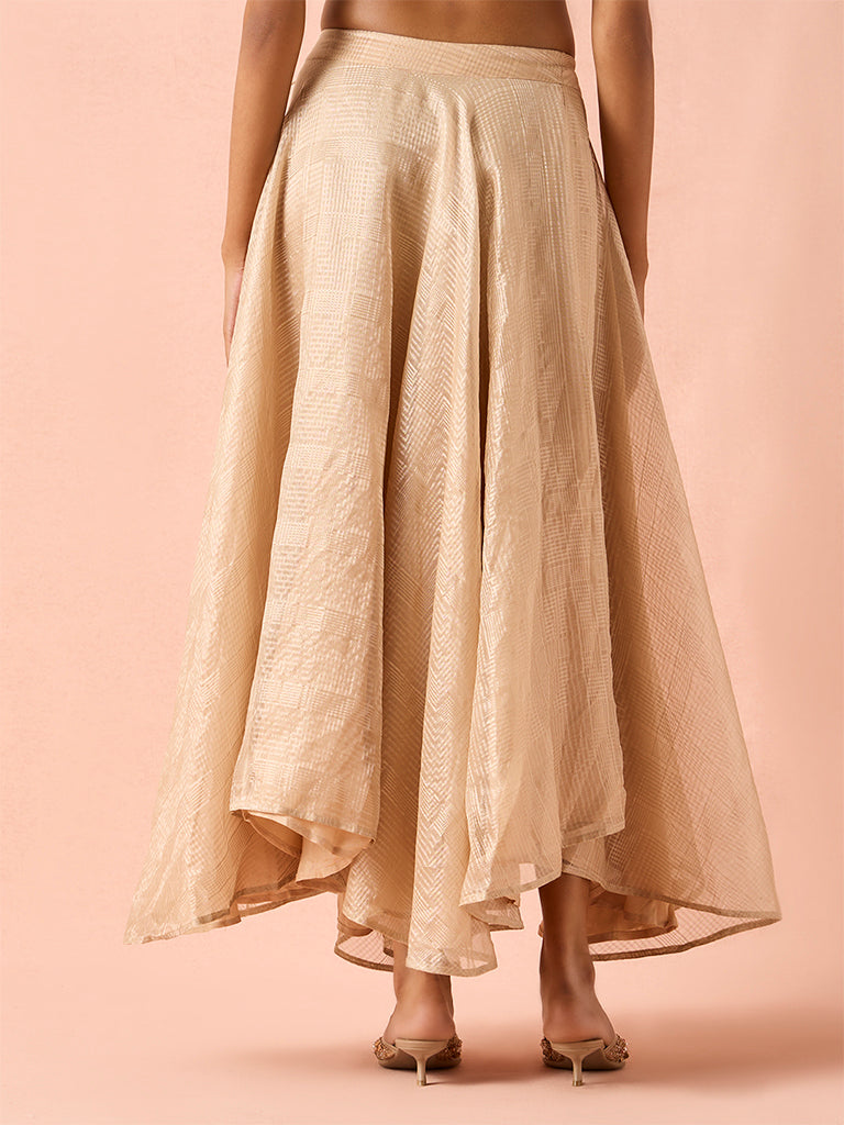 Asymmetric Skirt – Beige