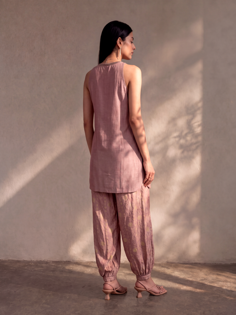 Embellised Kurta - Pink
