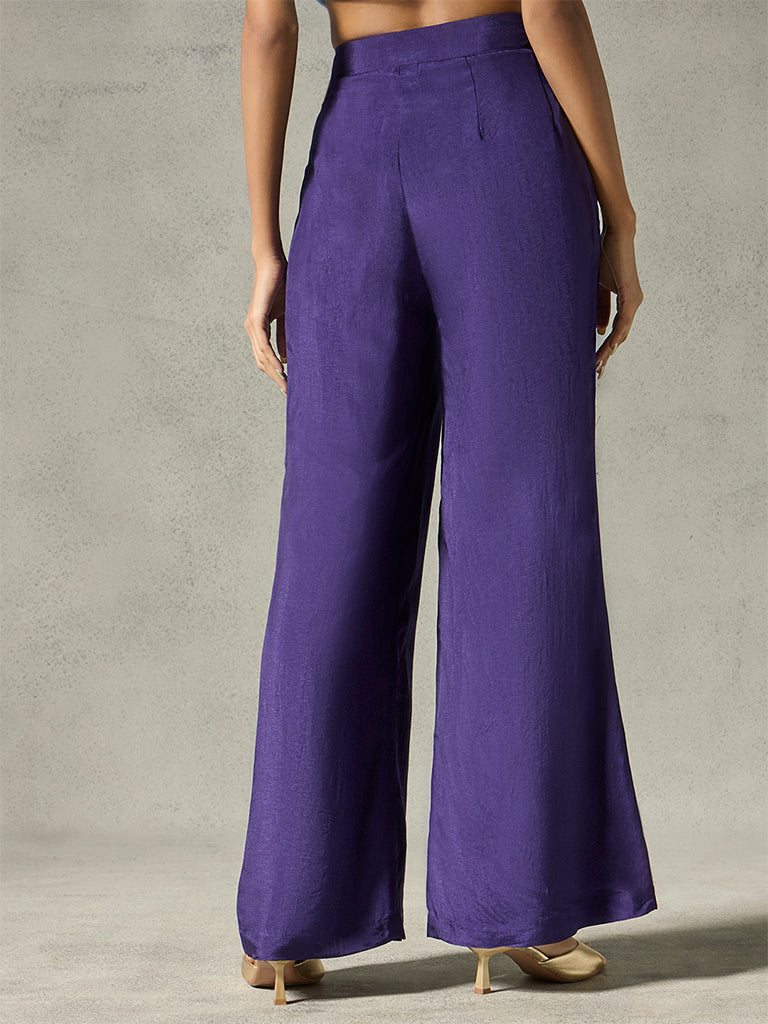 Flared Pants - Violet
