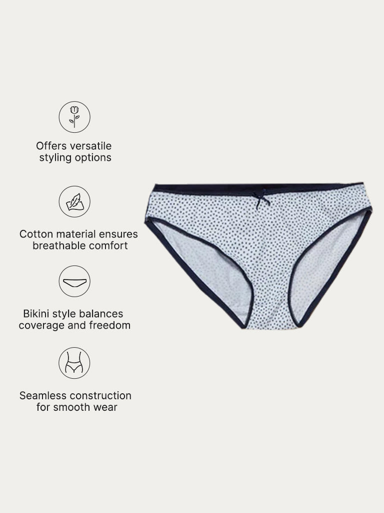 Wunderlove 4-Pack Cotton Bikini Briefs