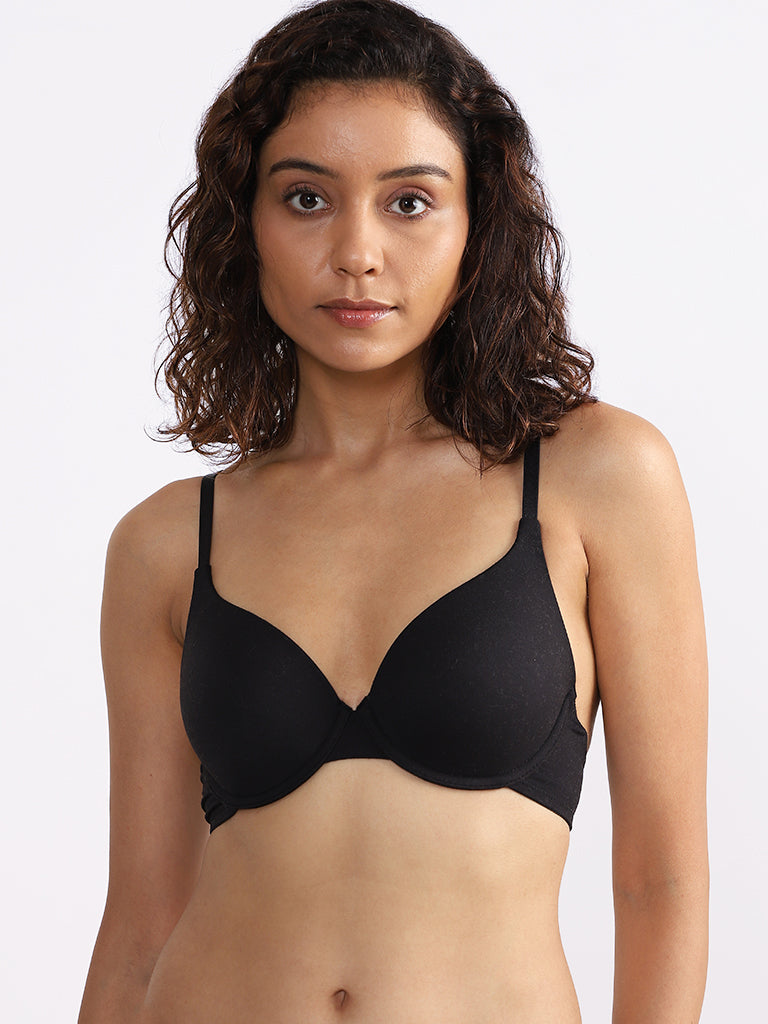 Wunderlove Black T-Shirt Bra