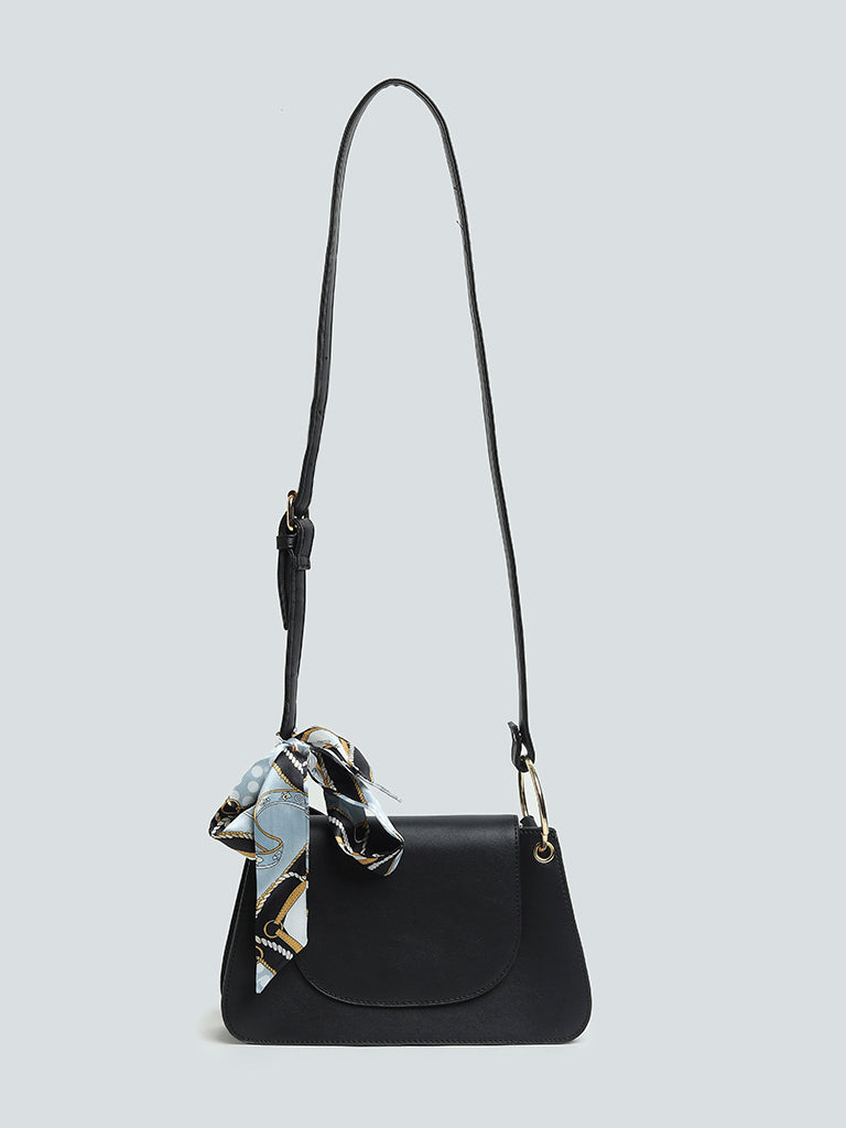 LOV Black Classic Shoulder Clutch Bag
