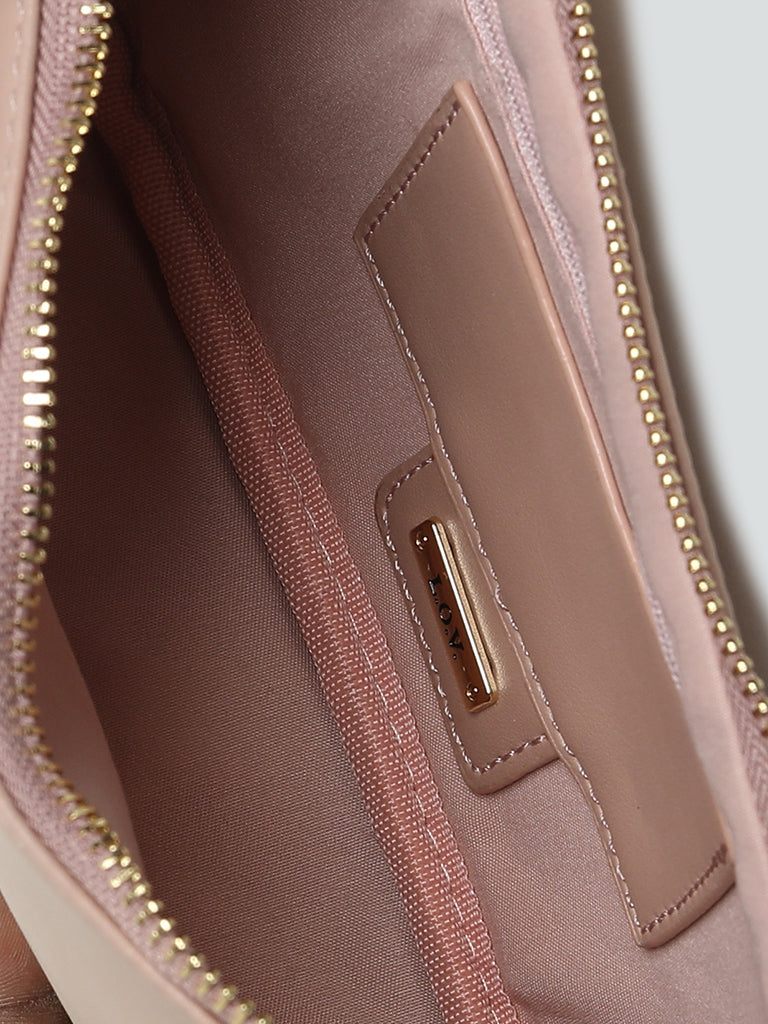 LOV Dusty Pink Cross Body Bag with Chain