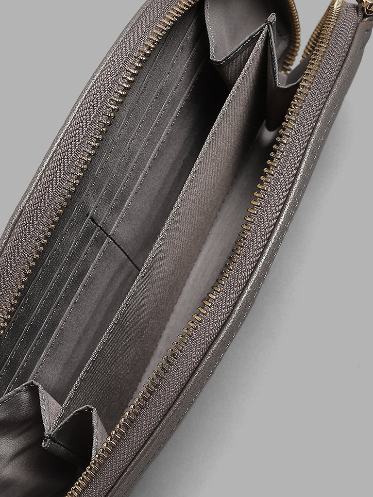 LOV Solid Silver Sling Bag