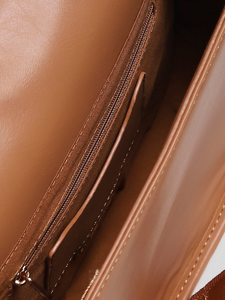 LOV Solid Beige Saddle Bag
