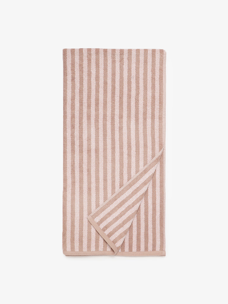Westside Home Grisaille Stripe Bath Towel