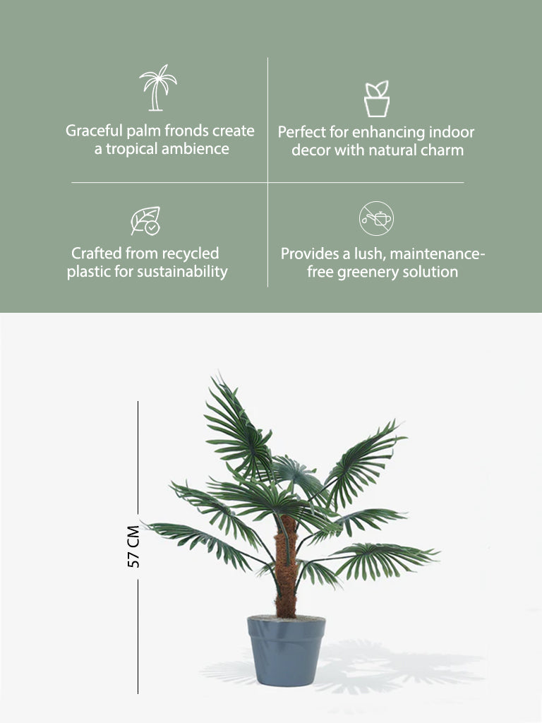 Westside Home Green Artificial Small Palm Fronds Plant