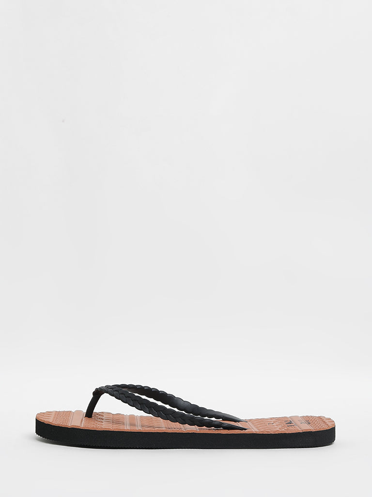 LUNA BLU Black Flip-Flop
