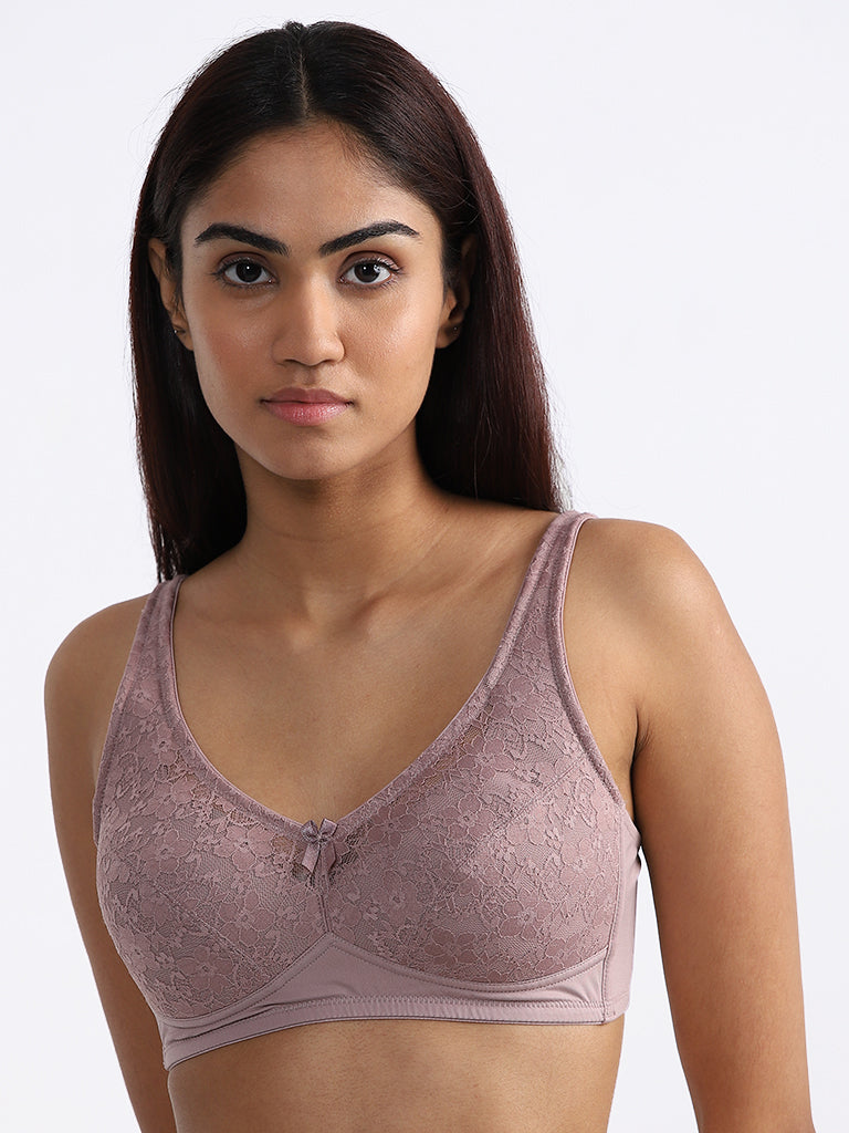 Wunderlove Lace Light Magenta Bra