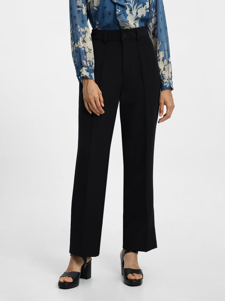 Wardrobe Plain Black Trousers