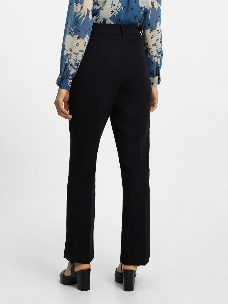 Wardrobe Plain Black Trousers