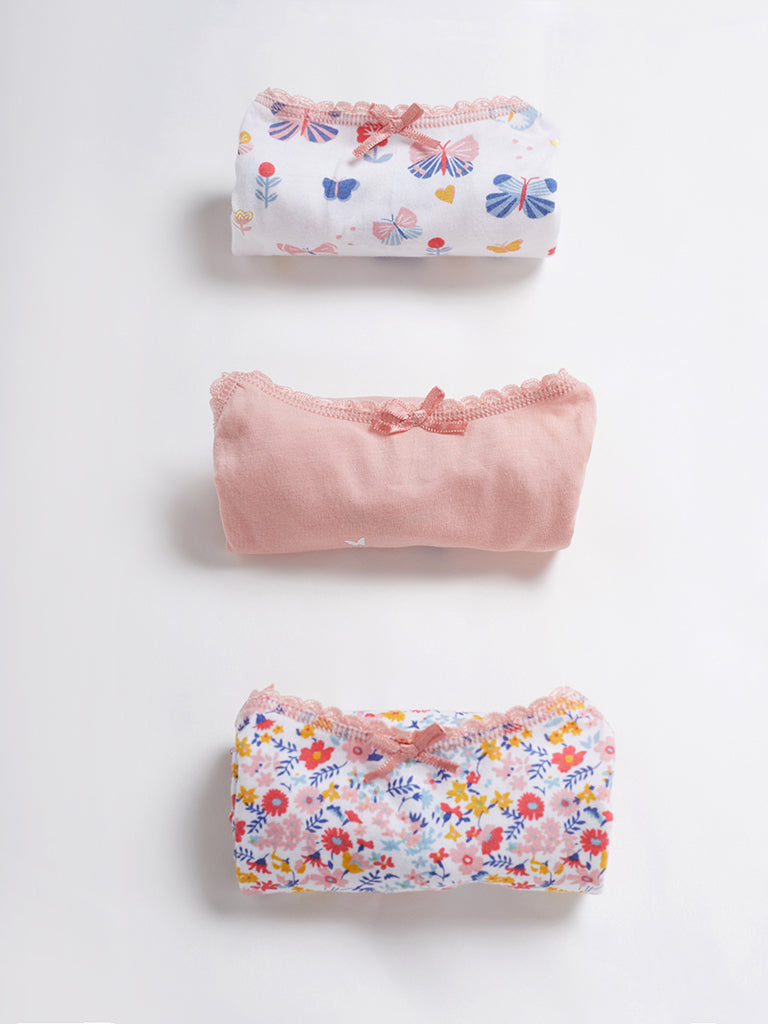 HOP Kids Printed Multi-Colored Camisole - Pack of 3