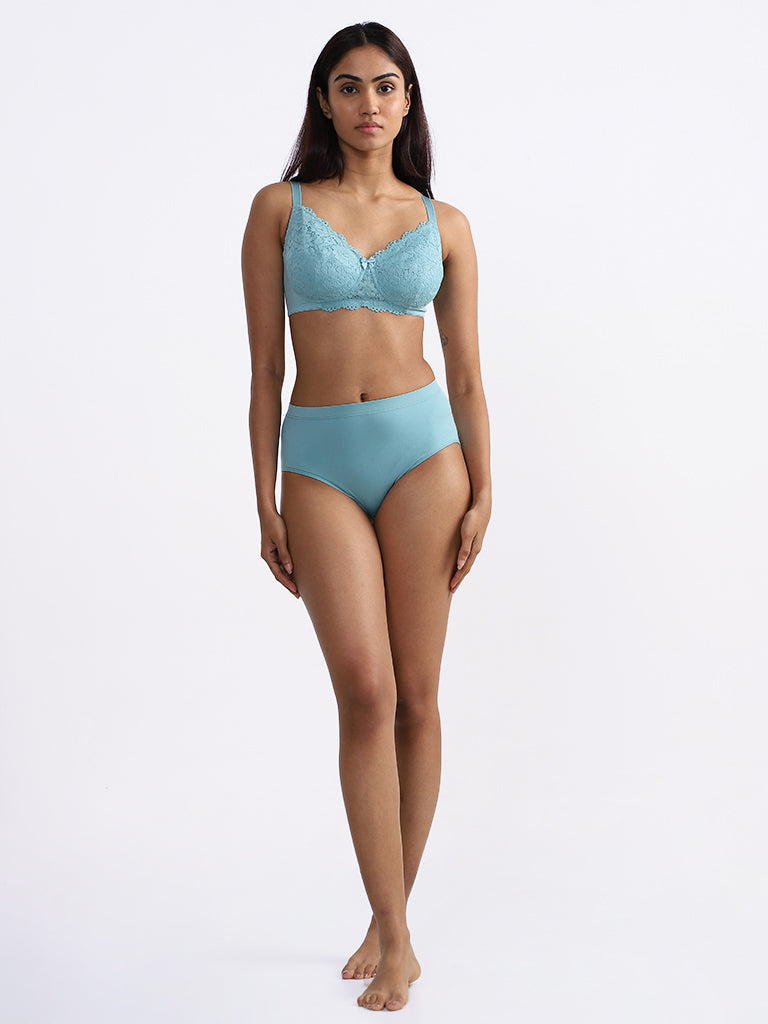 Wunderlove Blue Cheeky Brief