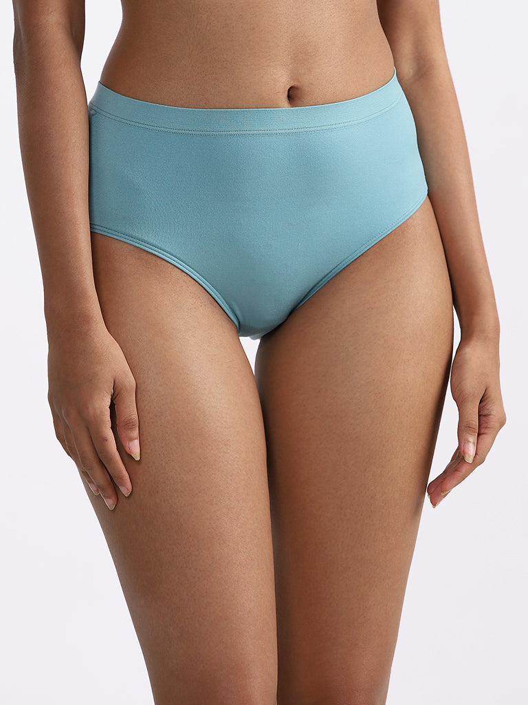Wunderlove Blue Cheeky Brief