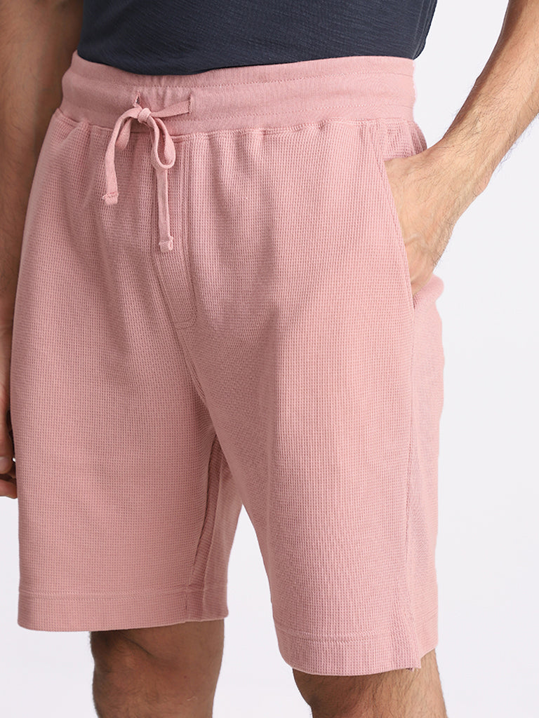 WES Lounge Solid Dusty Pink Shorts