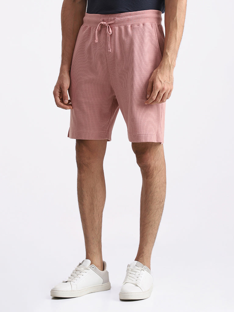 WES Lounge Solid Dusty Pink Shorts