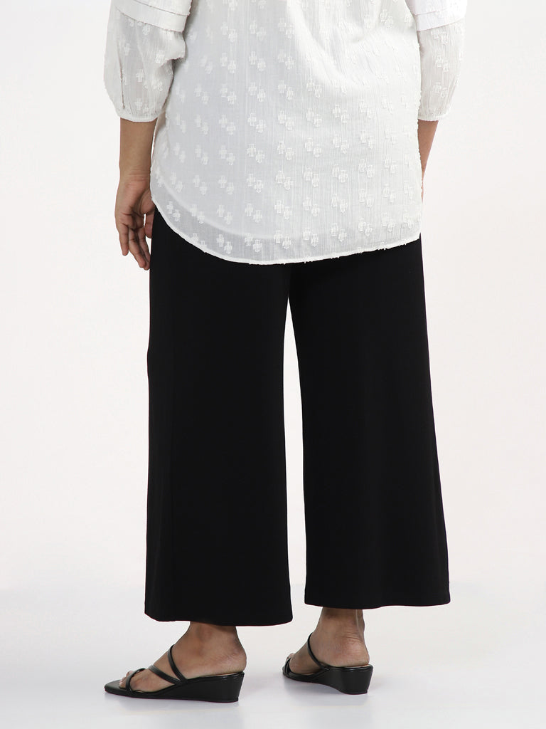 Gia Solid Black Trousers