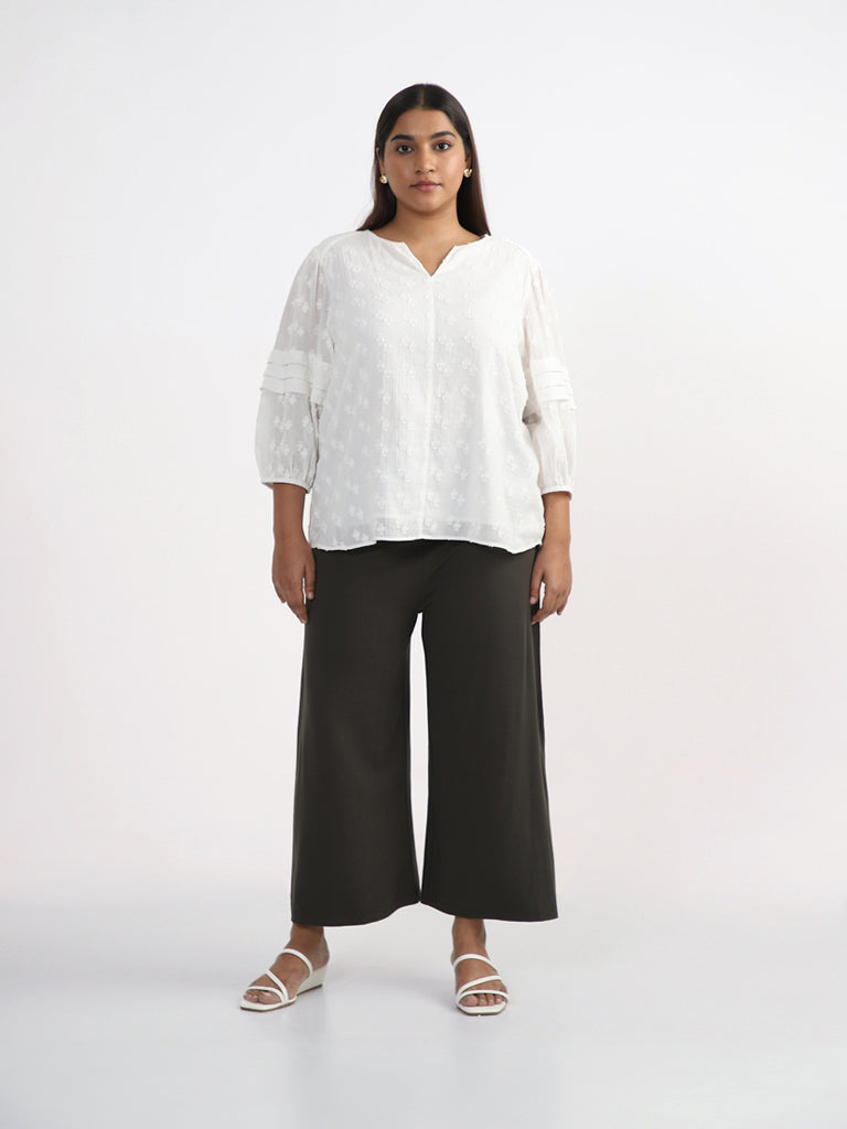 Gia Solid Olive Trousers