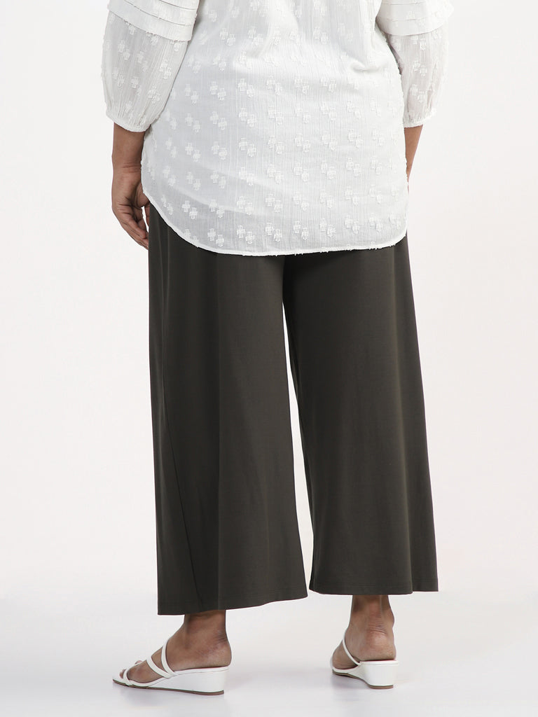 Gia Solid Olive Trousers