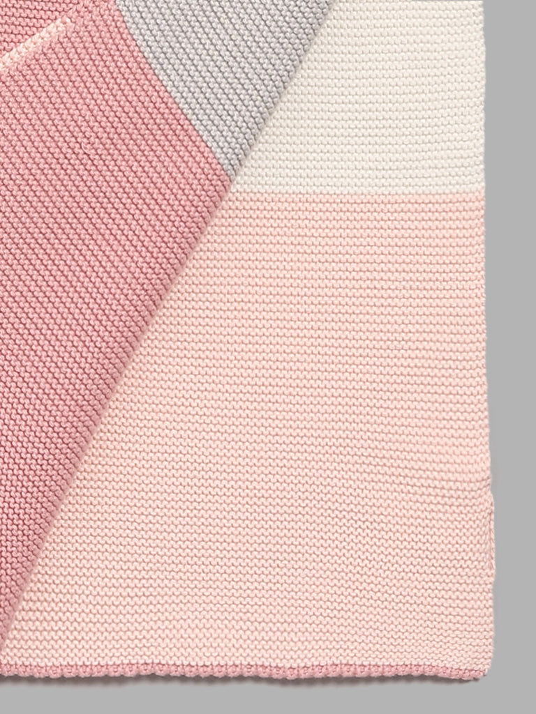 HOP Baby Pink Checked Blanket