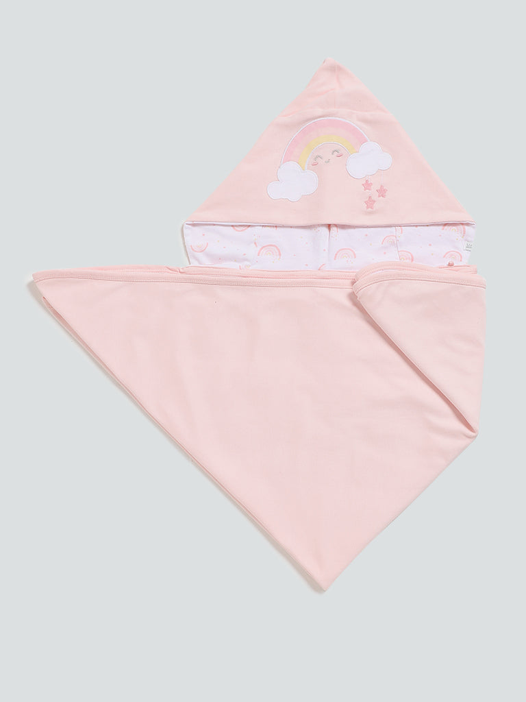 HOP Baby Peach Rainbow Blinky Blanket