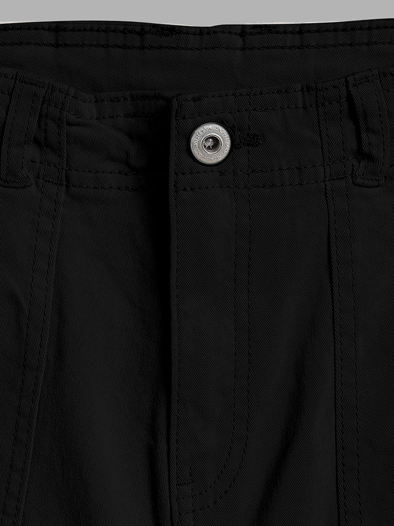 Y&F Kids Black Cargo Jeans