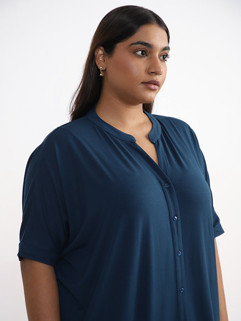 Gia Solid Teal Dress