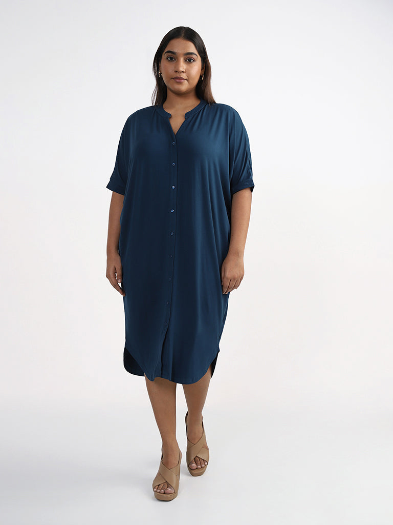 Gia Solid Teal Dress