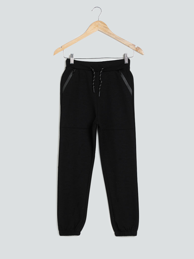 Y&F Solid Black Joggers