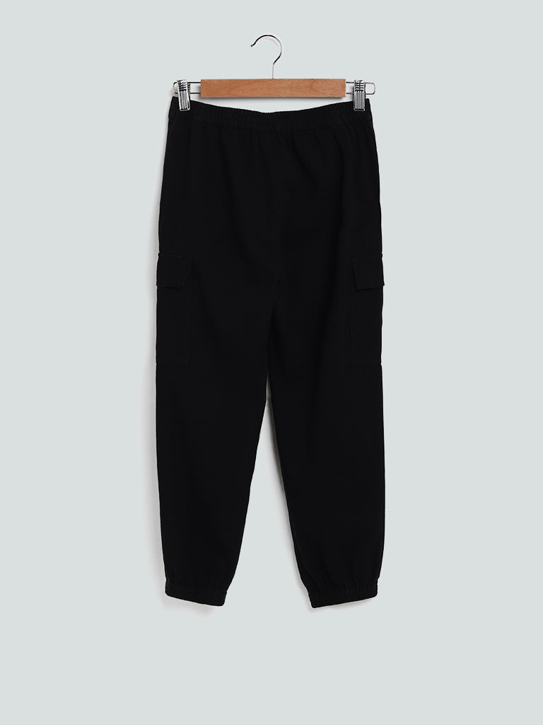 Y&F Kids Plain Jenny Black Trousers