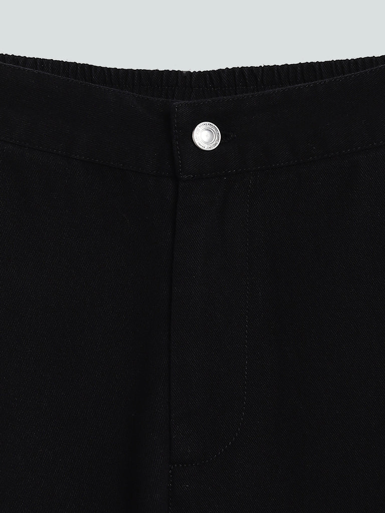 Y&F Kids Plain Jenny Black Trousers