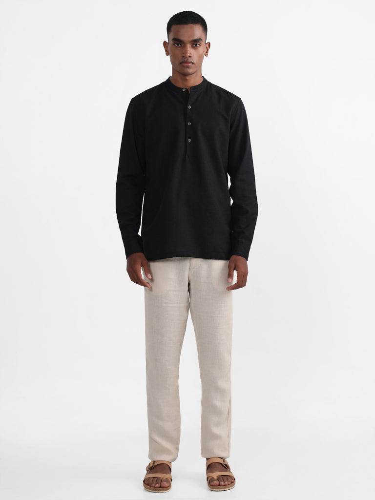 ETA Solid Black Resort Fit Shirt