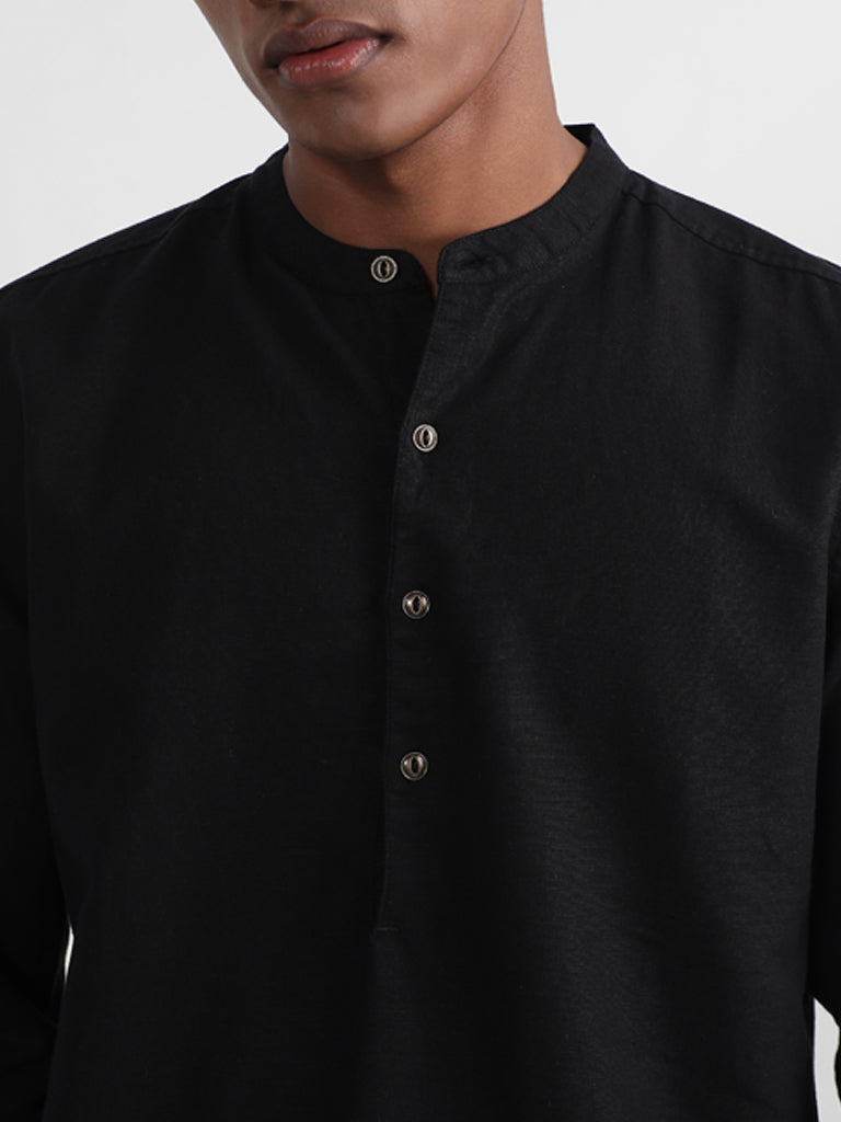 ETA Solid Black Resort Fit Shirt