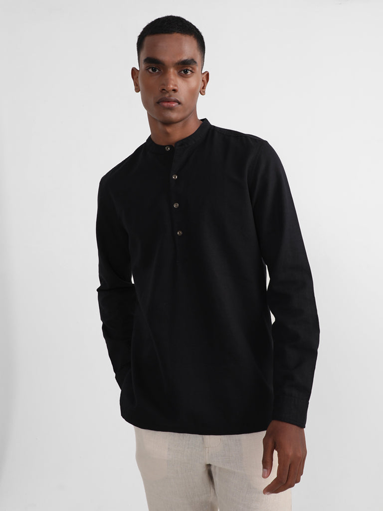 ETA Solid Black Resort Fit Shirt
