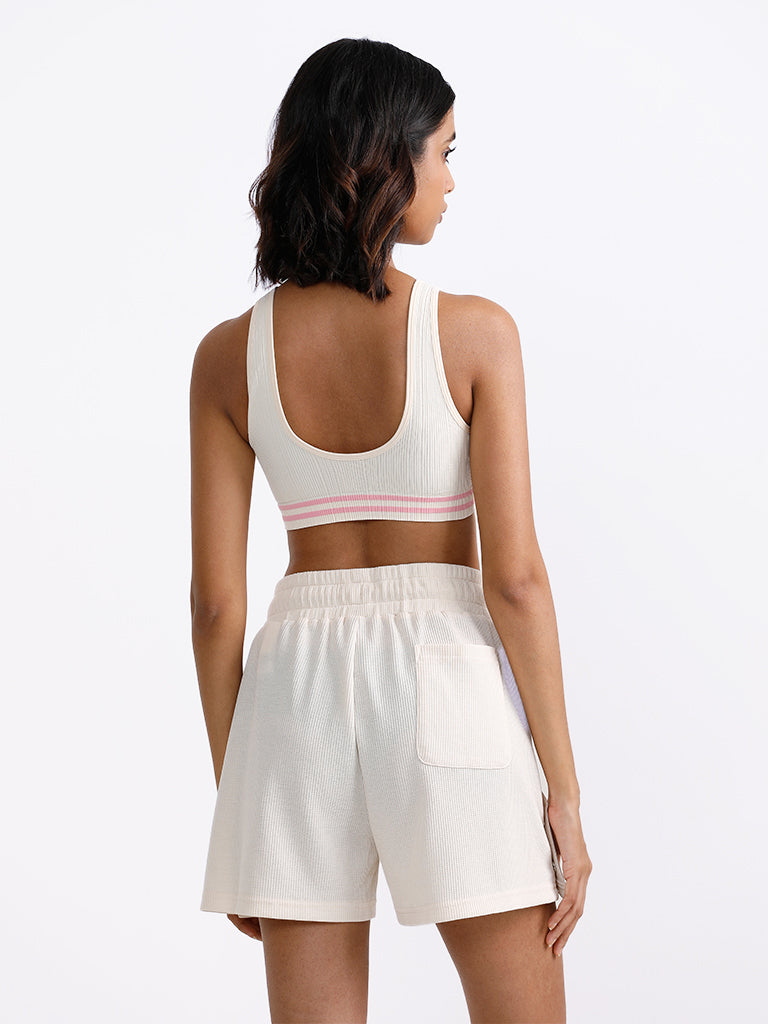 Superstar White Unbleached Bralette