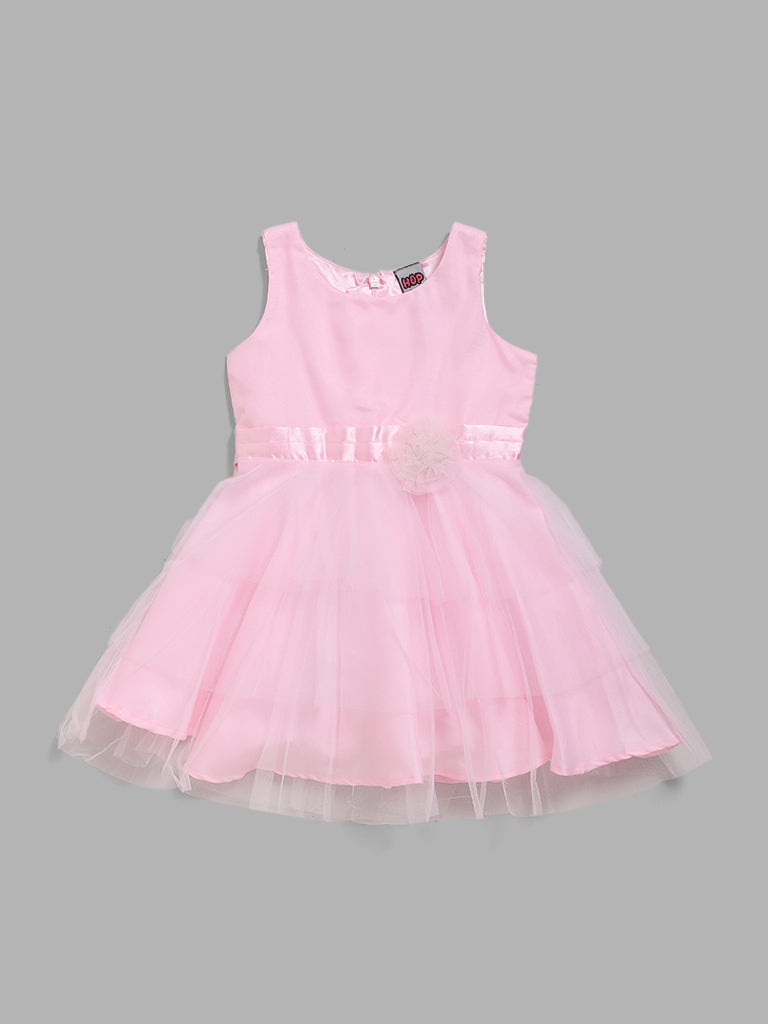 HOP Kids Pink Fit and Flare Dress