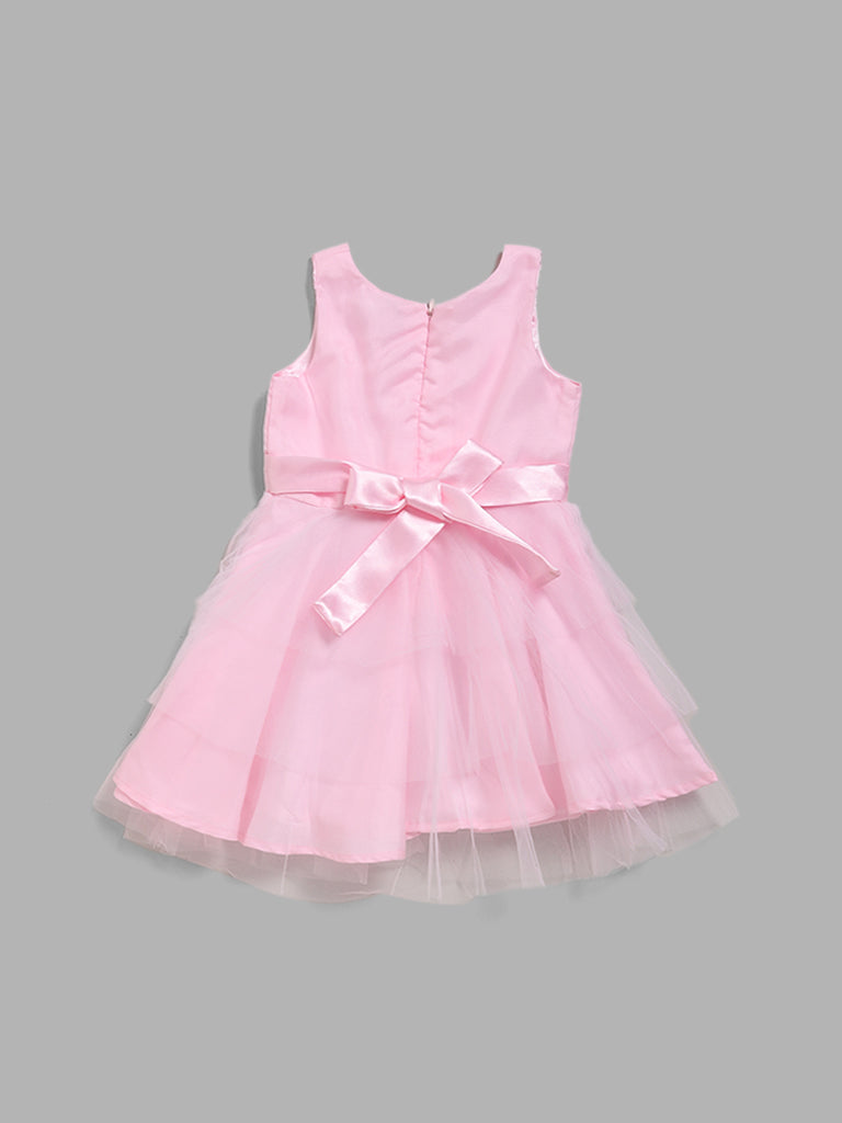 HOP Kids Pink Fit and Flare Dress