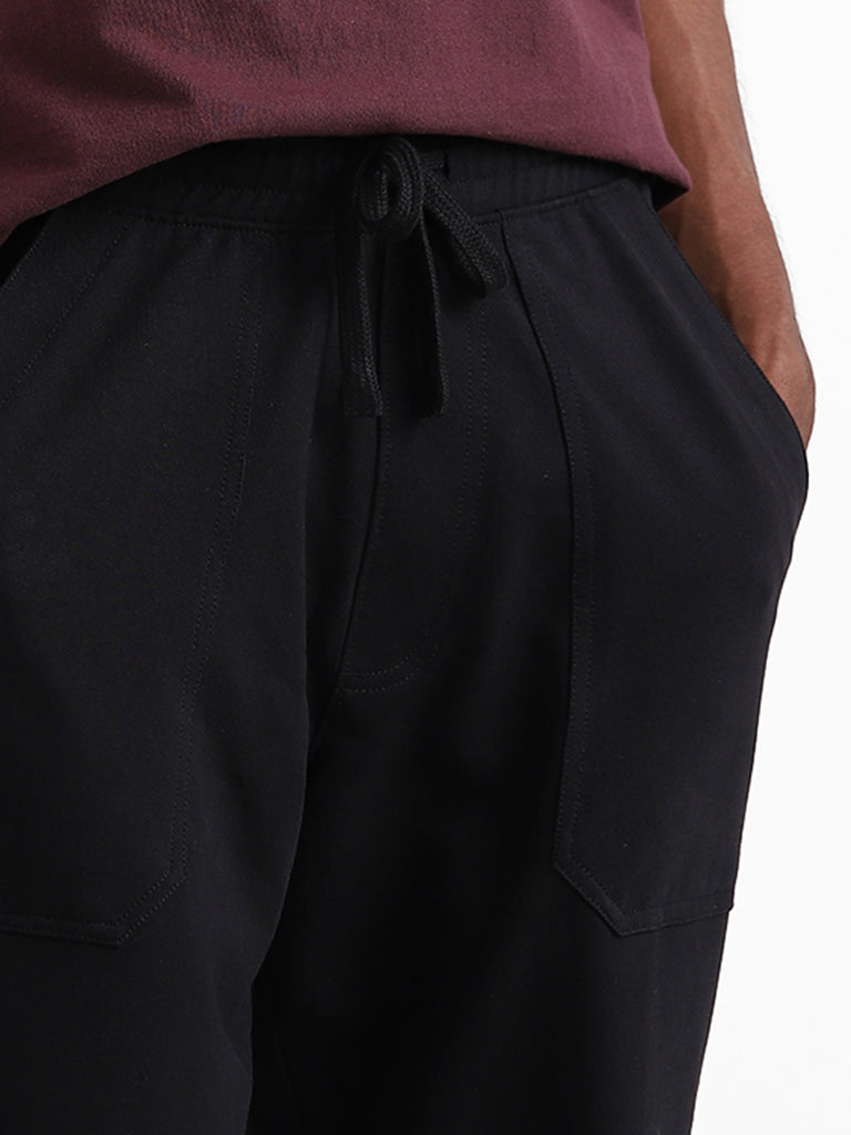 Nuon Black Relaxed Fit Joggers