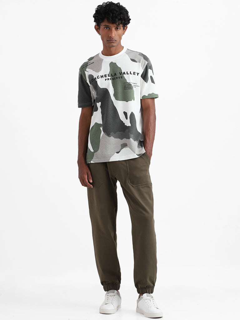 Nuon Olive Relaxed Fit Joggers